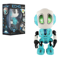 Robot ECHO opakující věty kovový modrý