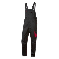 PARKSIDE® Pánské zateplené pracovní kalhoty s laclem (adult#male, 52, černá/červená)