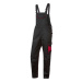 PARKSIDE® Pánské zateplené pracovní kalhoty s laclem (adult#male, 52, černá/červená)