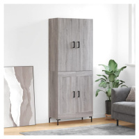 vidaXL Skříň highboard šedá sonoma 69,5 x 34 x 180 cm kompozitní dřevo