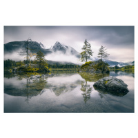 Fotografie Rainy morning at Hintersee (Bavaria), Dirk Wiemer, (40 x 26.7 cm)