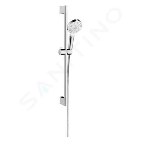 Hansgrohe 26535400 - Set sprchové hlavice, tyče a hadice, EcoSmart 9 l/min, bílá/chrom