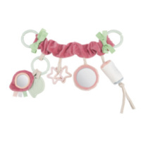 Canpol babies závěsná plyšová hračka s rolničkou a zrcátkem Pastel Friends růžová