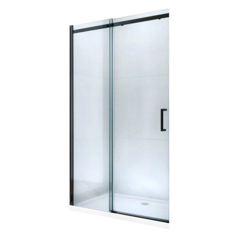 MEXEN Omega posuvné sprchové dveře 100 cm, transparent, černá se sadou pro niku 825-100-000-70-0