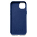 Mujjo Full Leather Wallet pouzdro iPhone 15 Plus modrý