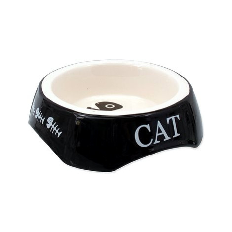 MAGIC CAT Miska potisk Cat černá 15 × 15 × 4,5 cm