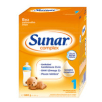 SUNAR Complex 1 počáteční kojenecké mléko (+ mnostvo X600 g)