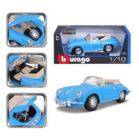 Bburago 1:18 Porsche 356B Cabriolet 1961 Blue