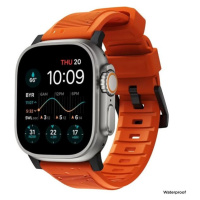 Nomad Rugged Strap Orange/Black Apple Watch 42/44/45/Ultra 49mm NM01217985 Oranžová