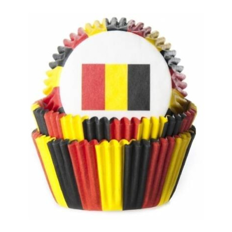 Košíček na muffiny vlajka Belgie 50ks House of Marie