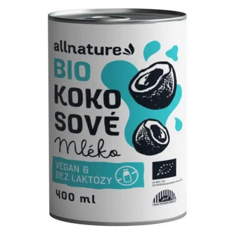 Allnature Kokosové mléko BIO 400 ml