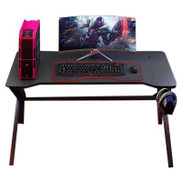 Casarredo GAMER 1 herní stůl černý/červený