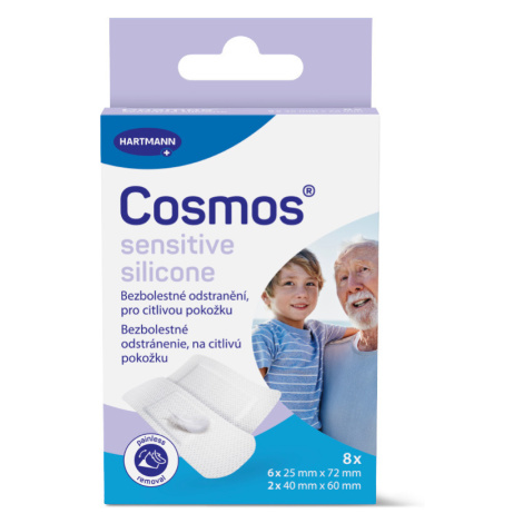 Cosmos Sensitive Silicone 2 velikosti ultra jemná náplast 8 ks
