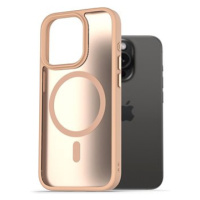 AlzaGuard Matte Case Compatible with Magsafe pro iPhone 15 Pro pískově žlutý