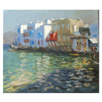 Obrazová reprodukce Little Venice, Mykonos, Andrew Macara, 40 × 34.8 cm