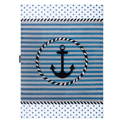 Dywany Łuszczów Dětský kusový koberec Petit Marine anchor sea blue - 180x270 cm