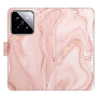 iSaprio flip pouzdro RoseGold Marble pro Xiaomi 14