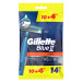 Gillette BlueII Plus Pánská Pohotová Holítka 14 ks