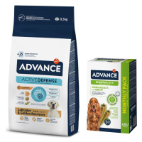 Advance + Dental Care Stick Medium/Maxi - 720 g zdarma - Labrador Retriever Adult 11,5 kg + Dent