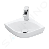 VILLEROY & BOCH Subway 3.0 Umývátko rohové 320x320 mm, bez přepadu, otvor pro baterii, CeramicPl