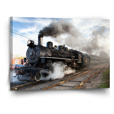 Obraz Parní lokomotiva - 120x80 cm