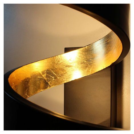 Eco-Light LED stojací lampa Helix černo-zlatá