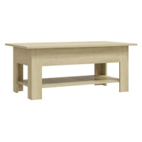 SHUMEE Konferenční stolek dub sonoma 102 × 55 × 42 cm dřevotříska, 810256