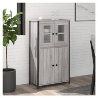 vidaXL Skříň highboard šedá sonoma 62 x 32 x 106,5 cm kompozitní dřevo