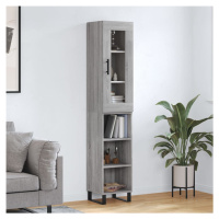 vidaXL Skříň highboard šedá sonoma 34,5 x 34 x 180 cm kompozitní dřevo