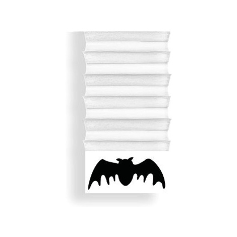 Dekorační roleta s netopýrem z papíru bílá 170 cm LAALU