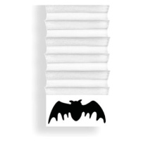 Dekorační roleta s netopýrem z papíru bílá 170 cm
