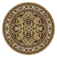 Alfa Carpets Kusový koberec Teheran T-117 beige kruh