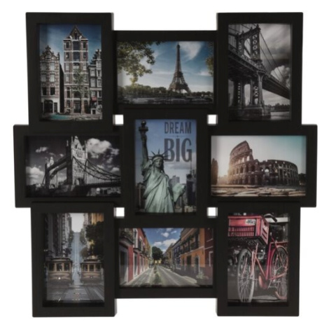 Závěsný fotorámeček Paris, černá, 45,5 x 45,5 x 2,5 cm