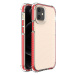 Spring Armor silikonové pouzdro s barevným lemem na iPhone 12 Mini 5,4" red
