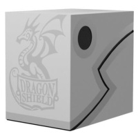 Krabička na karty Dragon Shield Double Shell Ashen - White/Black