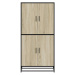 vidaXL Skříň highboard dub sonoma 68 x 35 x 139 cm kompozitní dřevo