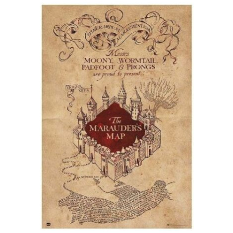 Plakát Harry Potter - Maurauder's Map