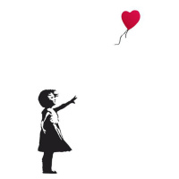 Umělecký tisk Banksy Street Art - Hope, 61 × 91.5 cm