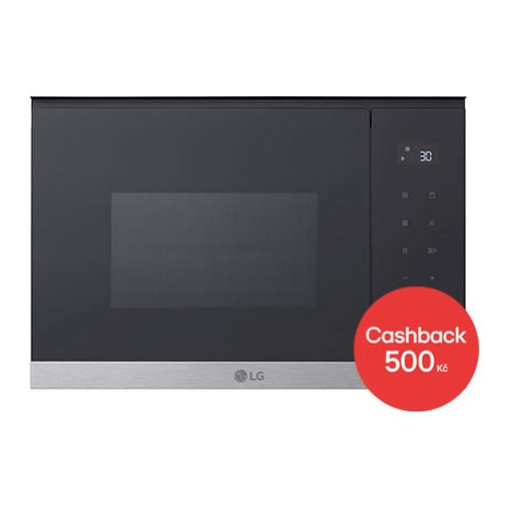 Mikrovlnná trouba s grilem 25L Auto Cook, Černá/stříbrná LG