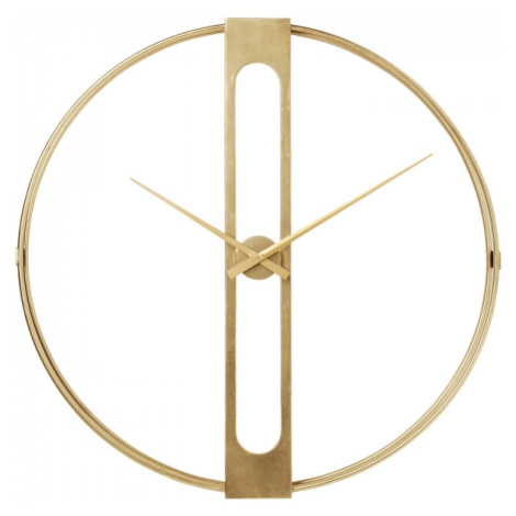 KARE Design Nástěnné hodiny Clip - zlaté, Ø107cm