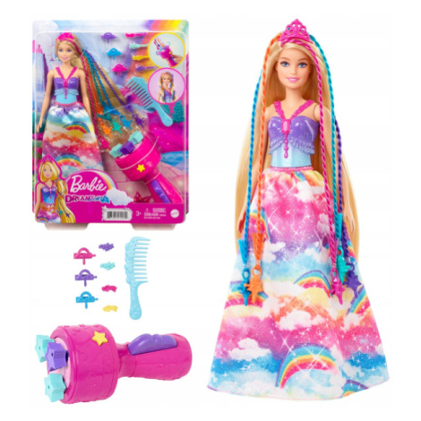 Barbie Princezna s barevnými vlasy herní set - 73-GTG00 Mattel