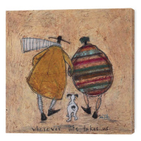 Obraz na plátně Sam Toft - Wherever Life Takes Us, (40 x 40 cm)