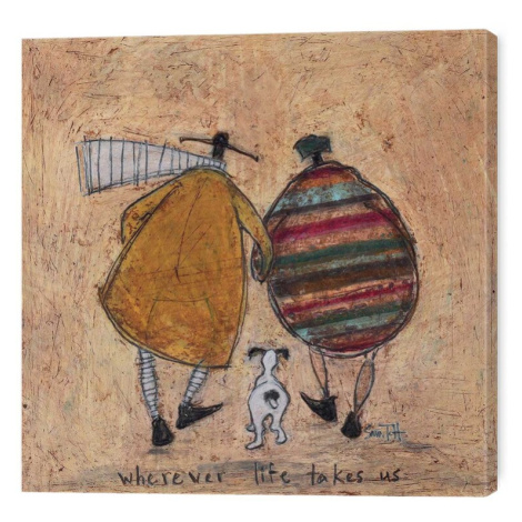 Obraz na plátně Sam Toft - Wherever Life Takes Us, 2 - 40×40 cm Pyramid