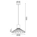 ACA Lighting závěsné svítidlo 1xGU10 TORNADE kov černá + dřevo D35X120CM OD95301PB