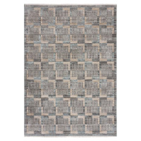 Šedo-béžový koberec 200x290 cm Evelyn Blocks – Flair Rugs