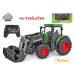 Kids Globe R/C traktor zelený 27cm s předním nakladačem na baterie se světlem 2,4GHz