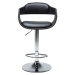 KARE Design Černá polstrovaná barová židle Costa