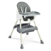 Jídelní židlička 2v1 CARETERO Bill grey