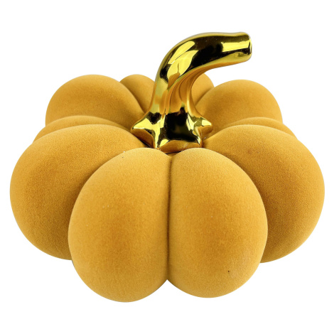 Mondex Keramická dýně MAVE 19x12,5 cm oranžová