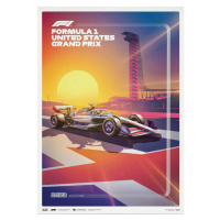 Umělecký tisk Formula 1 - United States Grand Prix 2023, (40 x 50 cm)